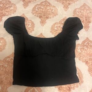 Hollister Black Crop Top